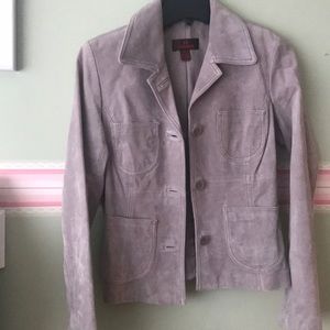 Suede light blazer